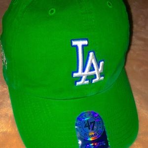 Green LA Dodgers cap